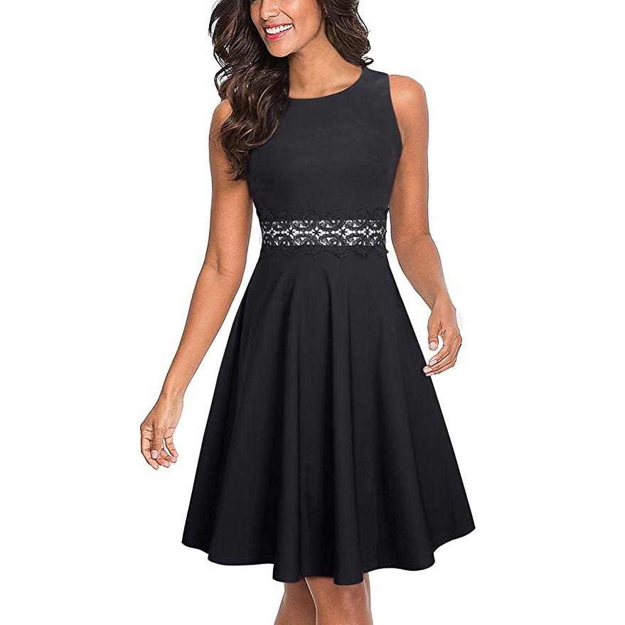 送料無料 Homeyee レディース Sleeveless カクテル エーライン A ライン Embroidery パーティー サマー ドレス 海外取寄せ品 Ya T2mart 通販 Yahoo ショッピング 人気満点 Www Fashionemall Com