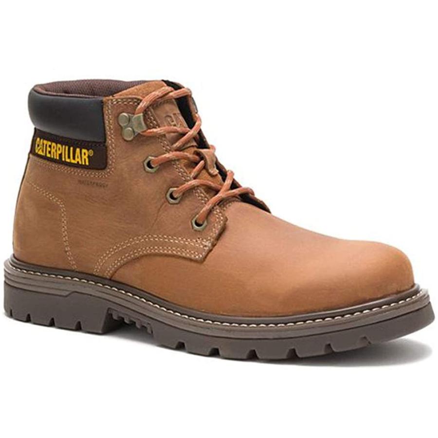 春夏新色 Caterpillar メンズ Outbase 防水 Work ブーツ 11 5 Brown 海外取寄せ品 交換無料 Tellosystems Com