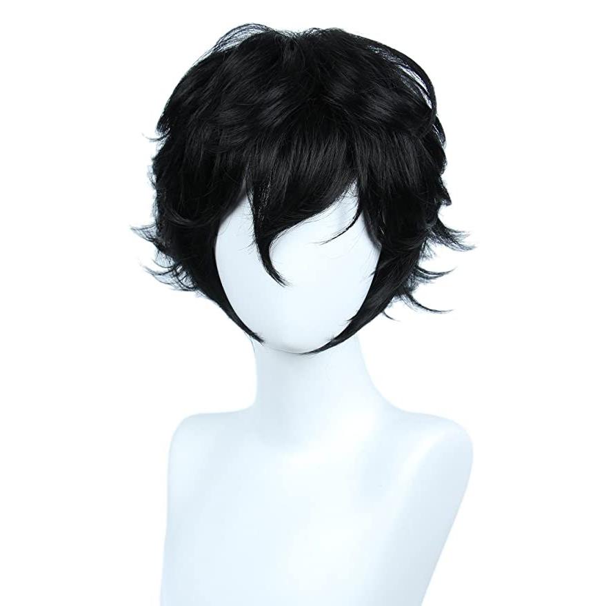 上質風合い Linfairy ショート ブラック レイヤー コスプレ ウィッグ ハロウィン コスチューム ウィッグ For メンズ 海外取寄せ品 ラッピング無料 返品も保証 Donaldsoneducation Com