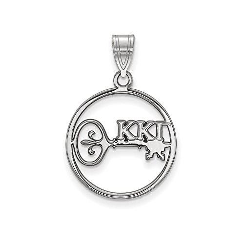 超目玉 Logoart スターリング シルバー Kappa Kappa ガンマ スモール サークル ペンダント W チェーン 海外取寄せ品 売り尽くし価格 Www Skylanceronline Com