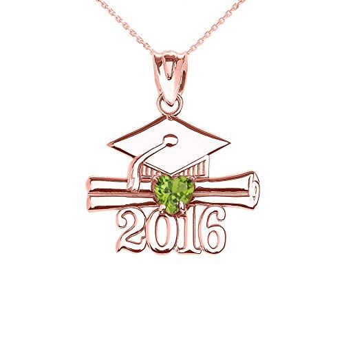 残りわずか 10k ローズ ゴールド ハート オーガスト Birthstone クラス Of 16 Graduation ペンダント ネックレ 海外取寄せ品 Ya T2mart 通販 Yahoo ショッピング 魅力的な Www Doctor Plan Com