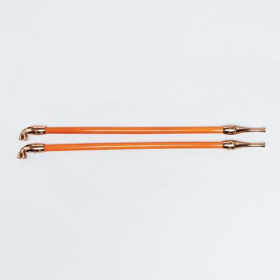 本日特価】【本日特価】茶道具 莨盆 煙管一双 裏用 日本茶用品、茶道具