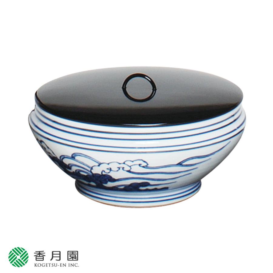 茶道具 / 水指 染付 桜川 御室窯 作