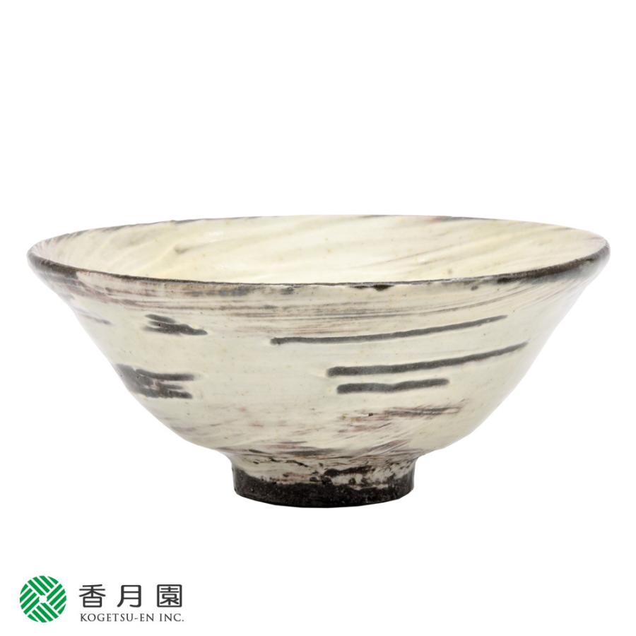 人気作家★澵井武仁★【信楽窯変】茶碗★共箱・布 人気作家☆澵井武仁☆刷毛目茶碗☆共箱・布