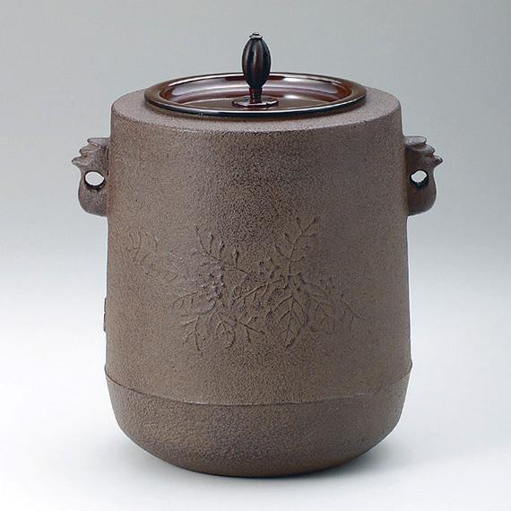 受注生産 茶道具風炉 菊地政光作 風炉釜 筒釜 桐地紋 :03-masamitsu4-8