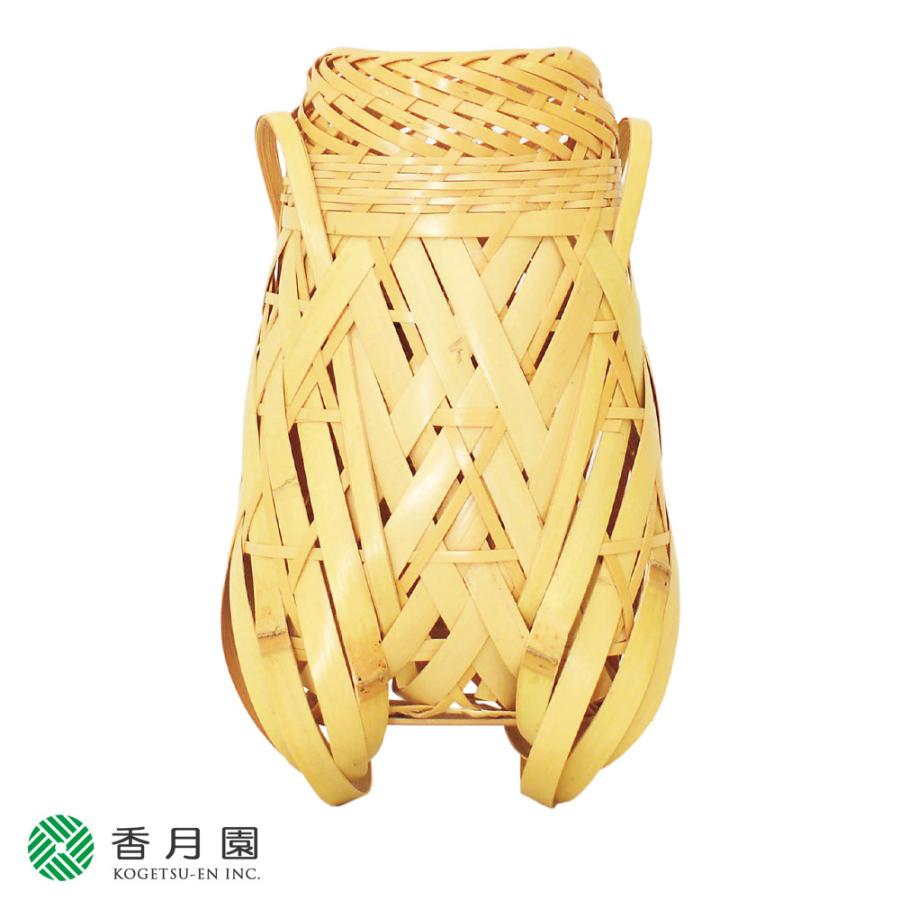 茶道具 / 籠花入 蝉籠 白竹（掛） 松本東公斎 作（国産）-