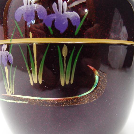 茶道具　八橋蒔絵　黒内朱中棗 茶道具 棗 溜塗中棗 八ッ橋蒔絵 (内梨子地) : ティーフォーユー香月園