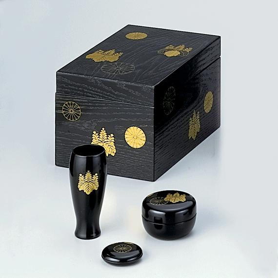 茶道具 茶箱 掻合塗 高台寺 ( 3点セット付 ) : ティーフォーユー香月