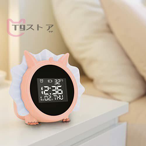 目覚まし時計 ライト付き 温度計 卓上時計 スヌーズ機能付き アラーム機能付き バックライト 多機能 カレン 超新作