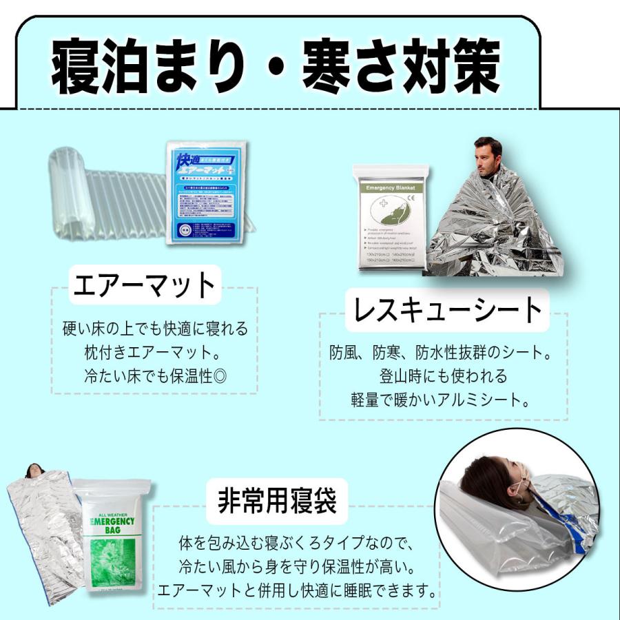 防災リュック1人用 3日間生き延びる55点非常用持ち出しセット 緊急 