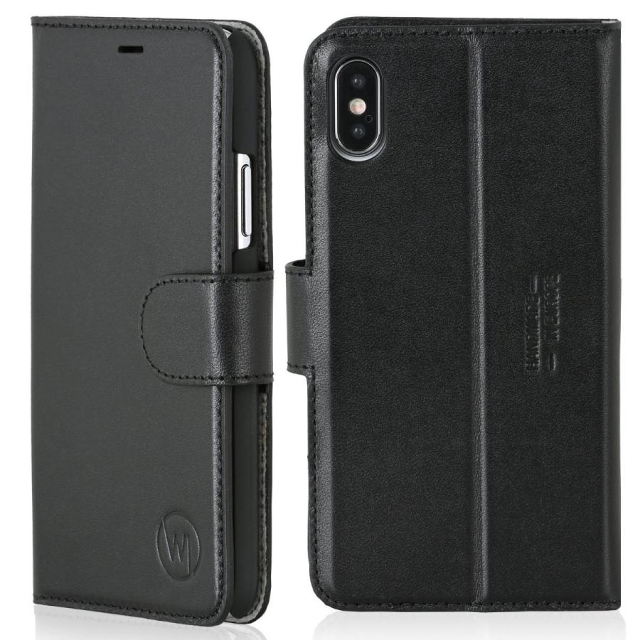 Wicked Chili by ドイツ ヨーロッパ産 高級牛革 プレミアム 本革 レザーケース 手帳型 マグネット式開閉 (Apple iPhone X) |  | 05