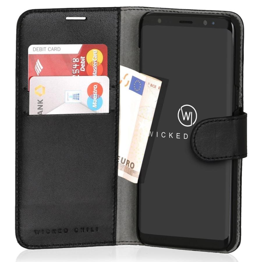 Wicked Chili by ドイツ ヨーロッパ産 高級牛革 プレミアム 本革 レザーケース 手帳型 マグネット式開閉  (Samsung Galaxy S8) |  | 01