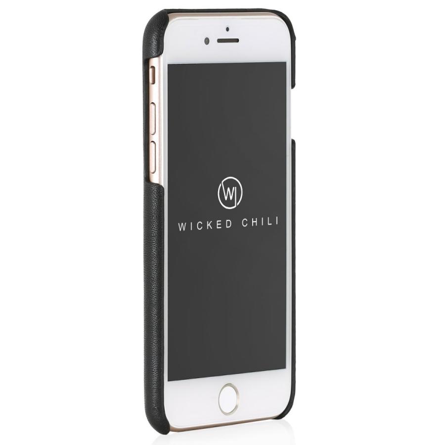 Wicked Chili by ドイツ ヨーロッパ産 高級牛革 プレミアム 手作り 本革 レザーケース (Apple iPhone 8/ 7, 黒) |  | 02