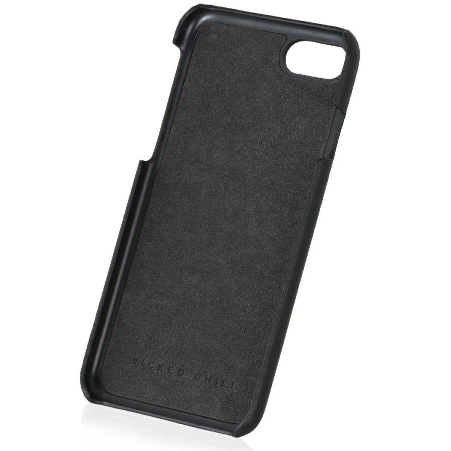 Wicked Chili by ドイツ ヨーロッパ産 高級牛革 プレミアム 手作り 本革 レザーケース (Apple iPhone 8/ 7, 黒) |  | 05