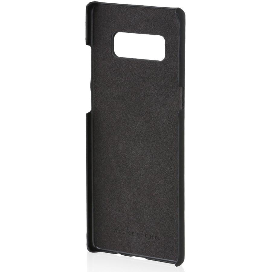 Wicked Chili by ドイツ ヨーロッパ産 高級牛革 プレミアム 手作り 本革 レザーケース (Samsung Galaxy Note 8,黒) |  | 05