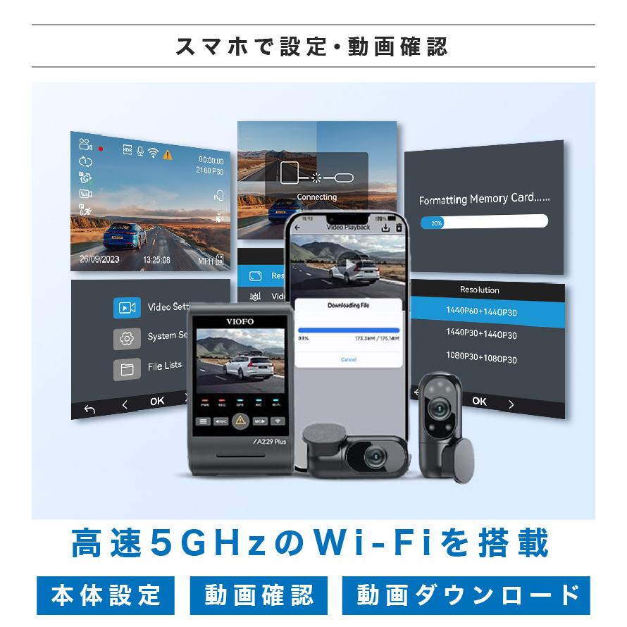 ドライブレコーダー 前後 2カメラ 車内撮影 3カメラ 複数カメラ 工事