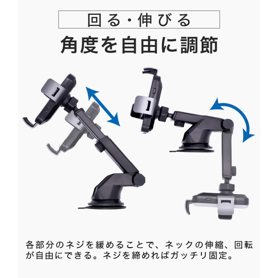 スマホホルダー 車 Qi 車載ホルダー ワイヤレス充電 ワイヤレスチャージャー 最大15W出力 スマホスタンド 車載用 車用 急速充電 iPhone Android | TAーCreative | 08