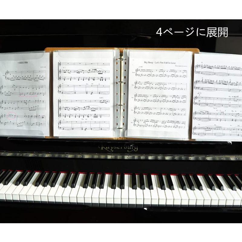割り引き 楽譜ファイル 楽譜カバー 楽譜ホルダー 楽譜ケース A4 最大6面 見開4面 econet.bi