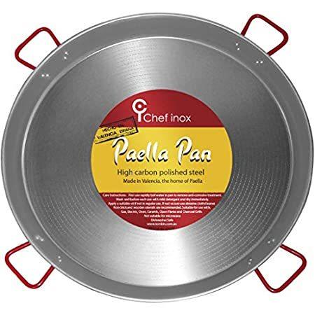 上品な Gray/Red 1/2-Inch, 35 Pan, Paella Steel Polished 071052 Ideal 特別価格La by Idea好評販売中 La 料理別鍋