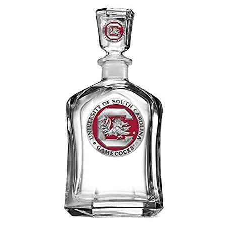 2021人気特価 Colour 特別価格Team Logo Bottle好評販売中 Glass Decanter Gamecocks Carolina South デキャンター
