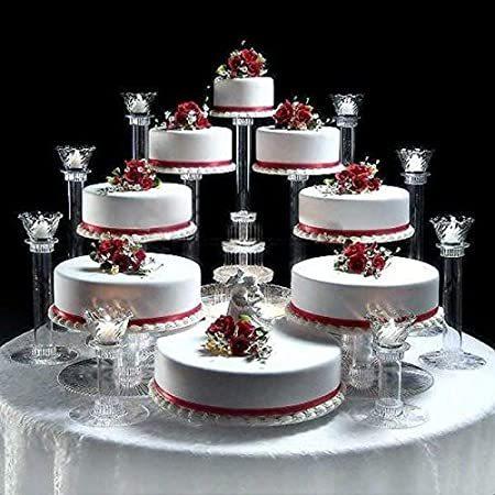 【在庫処分】 特別価格8 Tier platinumcakeware好評販売中 by Stand Cake Wedding Cascade ケーキスタンド
