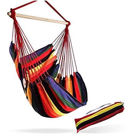 世界的に 特別価格Large Brazilian Hammock Chair by Hammock Sky - Cotton Weave - Extra Long Be好評販売中 ハンモックチェア