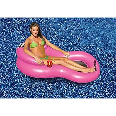 【最新入荷】 特別価格61-Inch Inflatable Hot Pink Chill Swimming Pool Floating Lounge Chair好評販売中 アウトドアチェア
