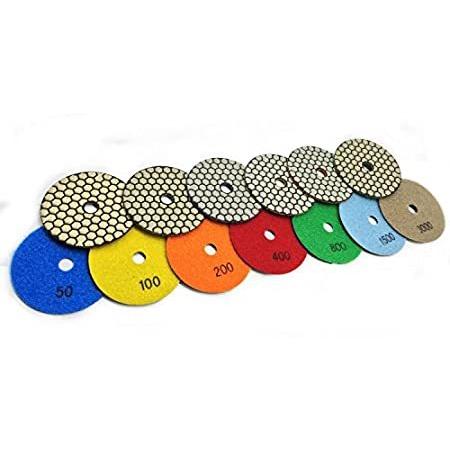 流行に 特別価格4 Inch 63 Pieces Diamond Dry Polishing Pad Abrasive Disc Resin Ceramic Bond好評販売中 Seal限定商品 Turningheadskennel Com