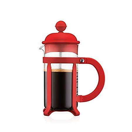 【最安値挑戦！】 特別価格Bodum Java French Pressコーヒーメーカー、小型、赤好評販売中 その他コーヒー、ティー用品
