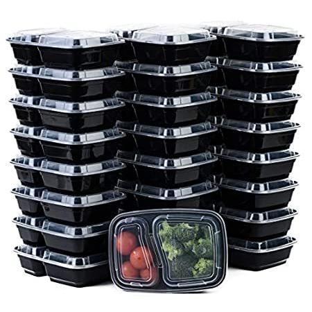 期間限定価格 特別価格ecoquality 食事準備用容器 150個パック 32オンス 2コンパートメント 蓋付き 再利用可能 弁当箱 食品保存容器 Bpaフリー 積み重ね好評販売中 売り尽くしセール Metroplastic Com My