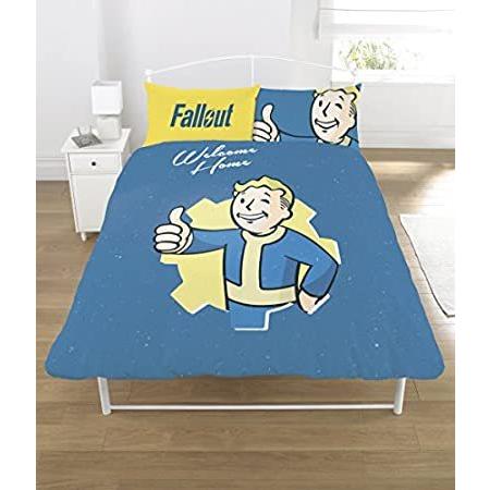大注目 特別価格 フォールアウト Fallout オフィシャル商品 リバーシブル キャラクター 掛け布団カバー 枕カバーセット イギリスダブル ブルー イエロ好評販売中 送料込 Www Festivaldecorais Com Br