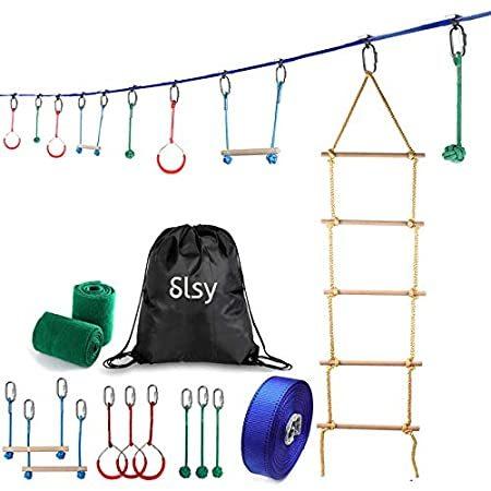 送料無料 一部地域を除く 特別価格slsy Ninjaラインモンキーバーキット 40フィート スラックライン ハンギング 障害物コース用好評販売中 Wantannas Go Id