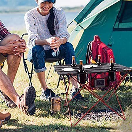 特別価格Wakeman Outdoors Camp Table-Outdoor Folding Table with 4 Cupholders and Car好評販売中