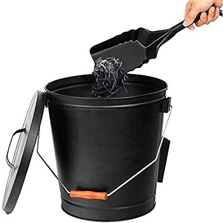 休日限定 特別価格Nova Microdermabrasion Hot Ash Bucket Fireproof Pellet Bucket with Lid and 好評販売中 網ブラシ