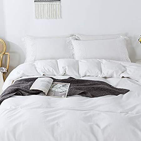 大人気商品 海外から人気なアイテムを揃えました 特別価格softta 寝具好評販売中 プリンセスグリル ウエアコットン 100 コットン 掛け布団 カバー3点セット ヴィンテージ フリル付き クイーンホワイトレース寝具 シーツ カバー