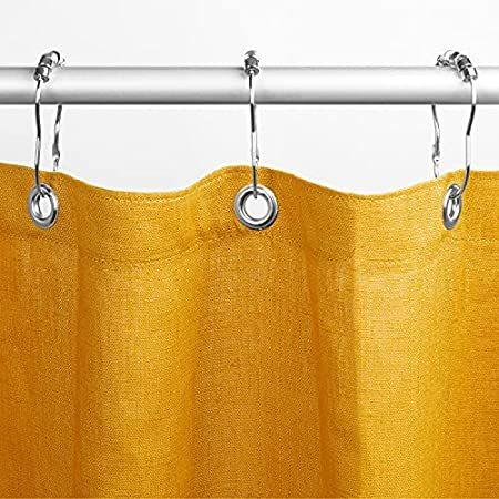 【お買得！】 特別価格Bean Products Premium Linen Stall Shower Curtain (Citron), [36" x 74"] | Al好評販売中 シャワーカーテン