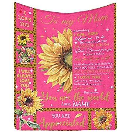 在庫一掃 特別価格カスタム名前メッセージ ラブレターブランケット 息子から母へ 娘へ I Will Always Be You Little Boy ひまわり パーソナ好評販売中 お1人様1点限り Turningheadskennel Com