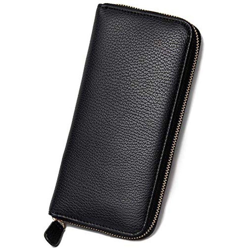 シュリンクレザー Mura レディース 財布 長財布 ブラック 本革 Ta壱ストア シュリンクレザー イタリアンレザー Ta壱ストアのmura スキミング防止 本革