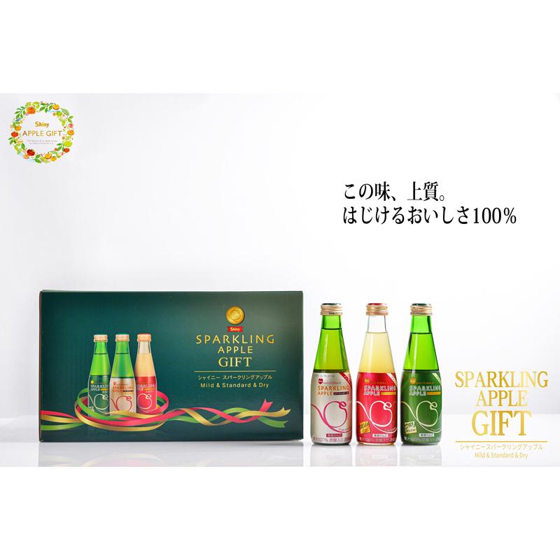 シャイニー スパークリングアップル詰合 18本入 SP-A 青森県産 りんご