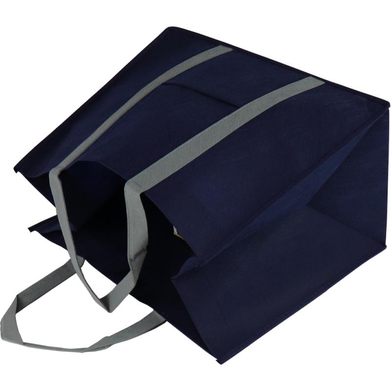 手提げ袋 不織布 ソフトバッグ3722 紺 (t0) | ギフトバッグ