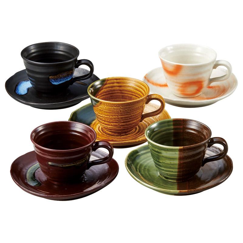 和渦紋 コーヒーカップ＆ソーサー5客セット K-51 (-C7115-044