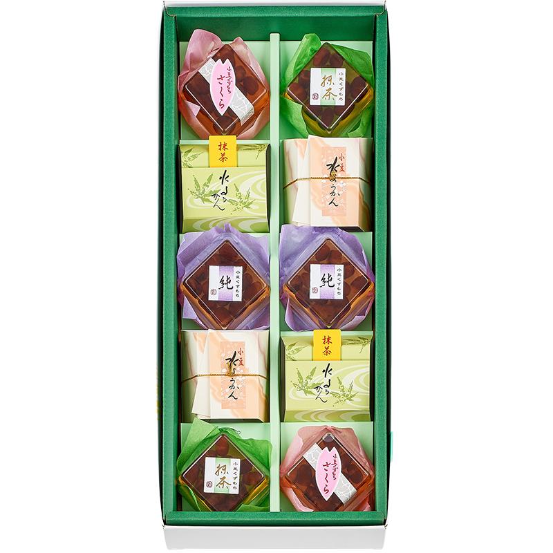 河内駿河屋 敬老の日 ギフト 夏和菓子 いろどり庵 IR-12 (送料込み