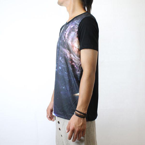 宇宙柄プリントｔシャツ メンズtシャツ 個性派カットソー Tbu 0732 Tabby Monster 通販 Yahoo ショッピング