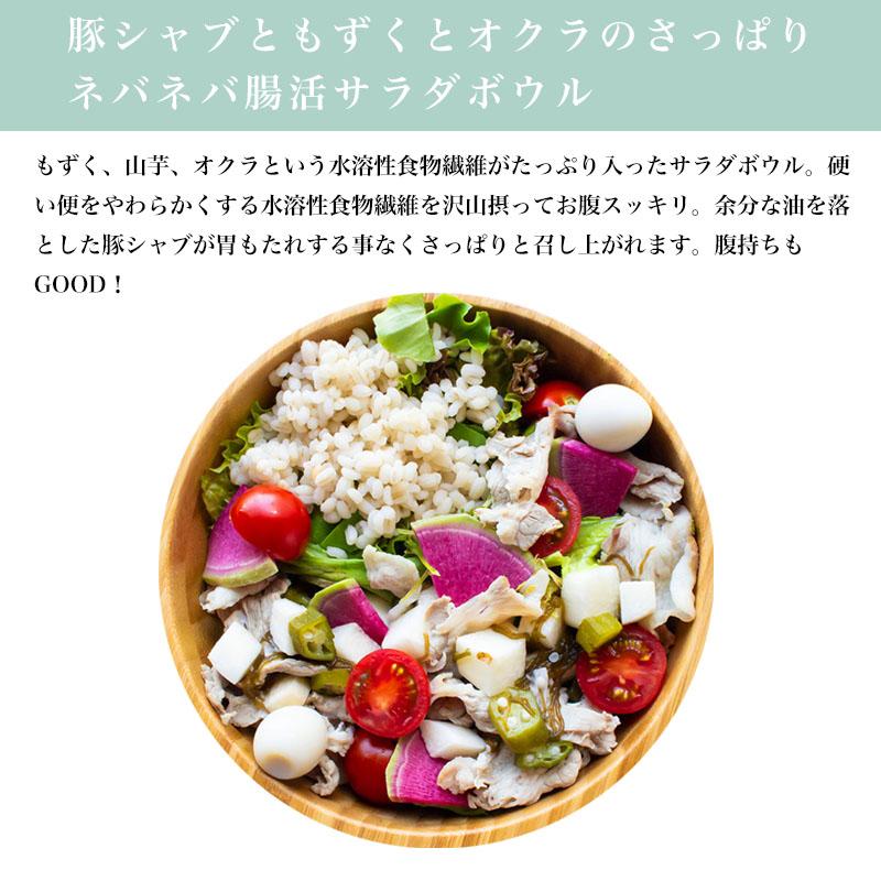 水溶性食物繊維サラダ2種類 ギフトA 国産もち麦と野菜たっぷり 海藻 サーモン 豚しゃぶ 便秘 ダイエット 腸活チェックシート付き |  | 02