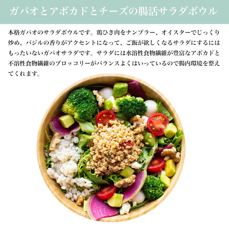 不溶性食物繊維サラダ2種類 ギフトA 国産もち麦と野菜たっぷり チキンガパオ ささみ肉 アボカド 便秘 ダイエット 腸活チェックシート付き |  | 02