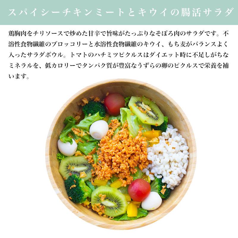 不溶性食物繊維サラダ2種類 ギフトB 国産もち麦と野菜たっぷり チキン ローストビーフ 便秘 ダイエット 腸活チェックシート付き |  | 03