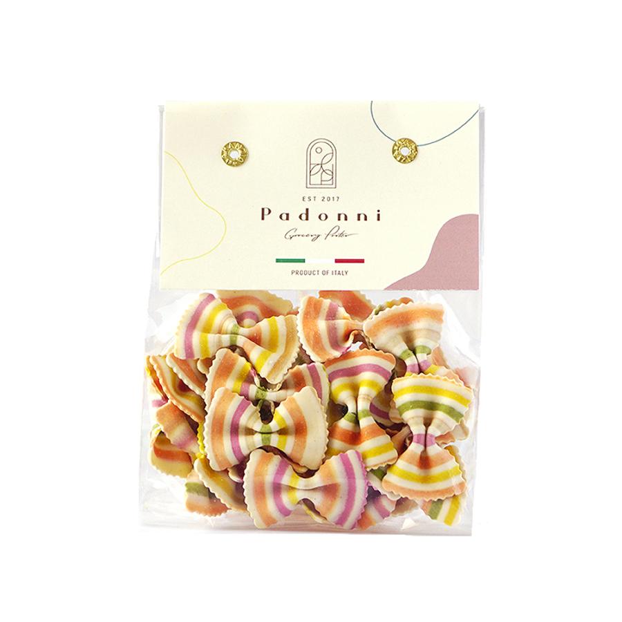 パドンニ Padonni パスタ ストライプ小さい蝶ちょ CP-01 カラフルパスタ リボン クリスマス プレゼント お弁当 出産内祝い お返し 手土産 | 