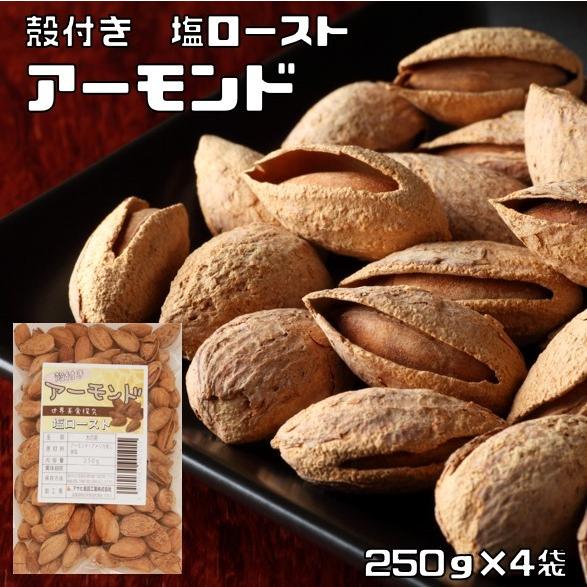 世界美食探究 殻付きローストアーモンド 塩 1ｋｇ 250ｇ 4袋 ノンオイル 1458 食べもんぢから Yahoo 店 通販 Yahoo ショッピング