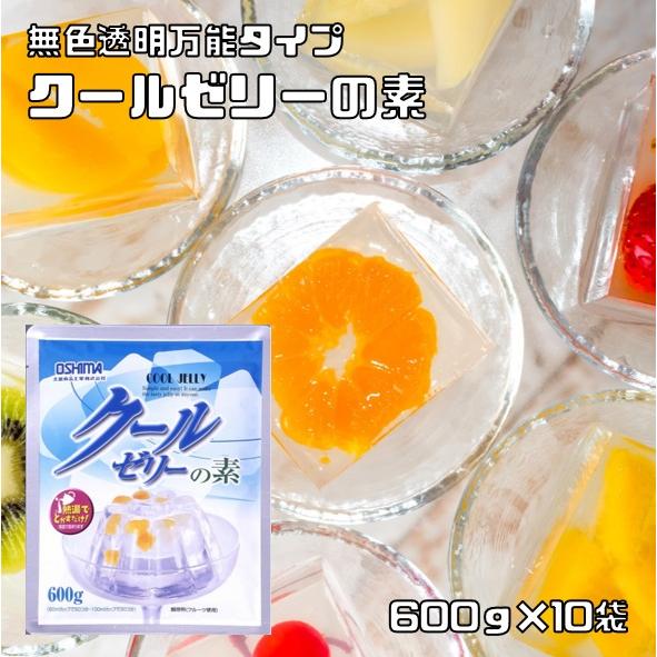 クールゼリーの素 600g×10袋 大島食品工業 粉末 製菓材料 業務用 国産