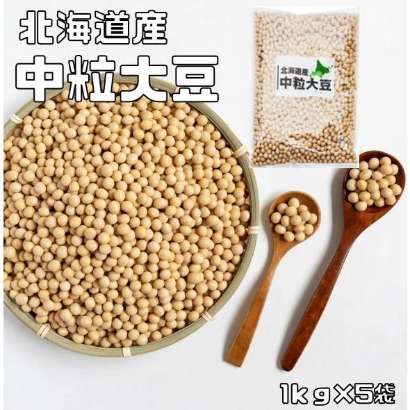 大豆 中粒大豆 5kg まめやの底力 北海道産 だいず 国産 乾燥豆 国内産 豆類 乾燥大豆 和風食材 生豆 業務用 の商品画像